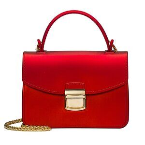 9516 Red Clutch Purses Jelly Small Crossbody Bags Formal Evening Bags Top